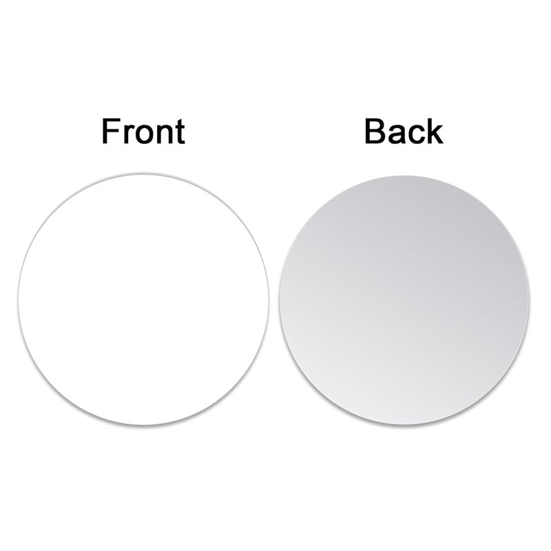 Muka 100Pcs 3 Inch Round Sublimation Blank Aluminum Sheets, Aluminum Board Heat Transfer for Photo Tray, Picture Frame Ornament, Blank Metal Sign - Image 2